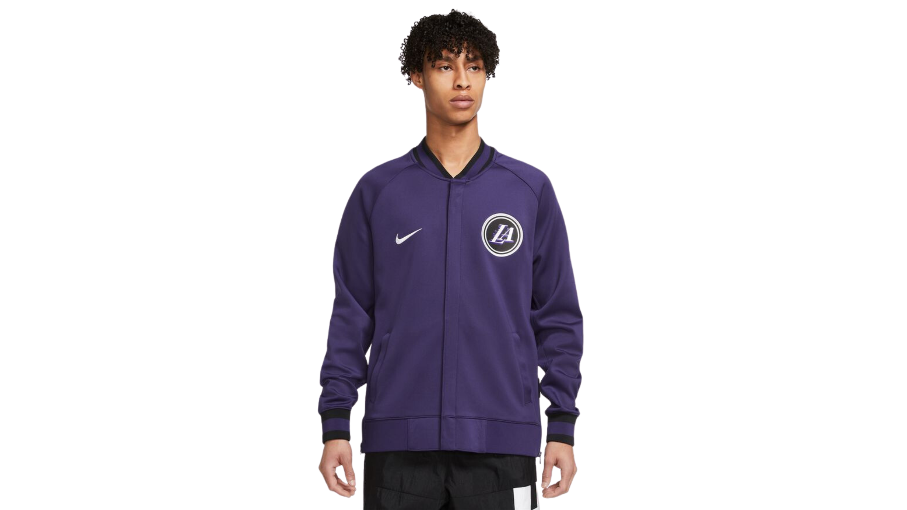 Men's Los Angeles Lakers Pro Standard Triple Black Gloss Pullover