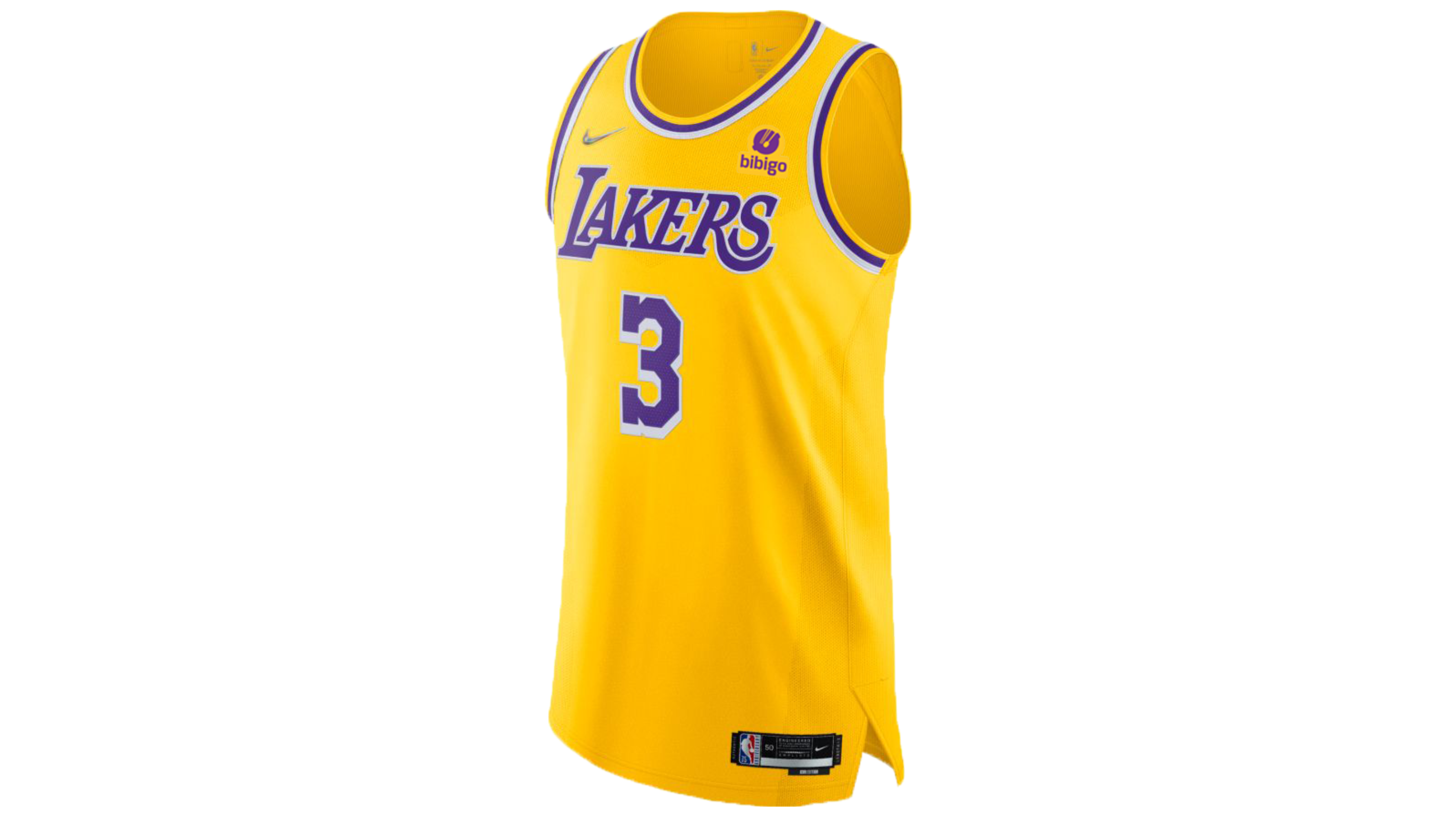 Nike NBA Los Angeles Lakers Jersey LA #8 Kobe Bryant White sz XL+2 swingman  gold