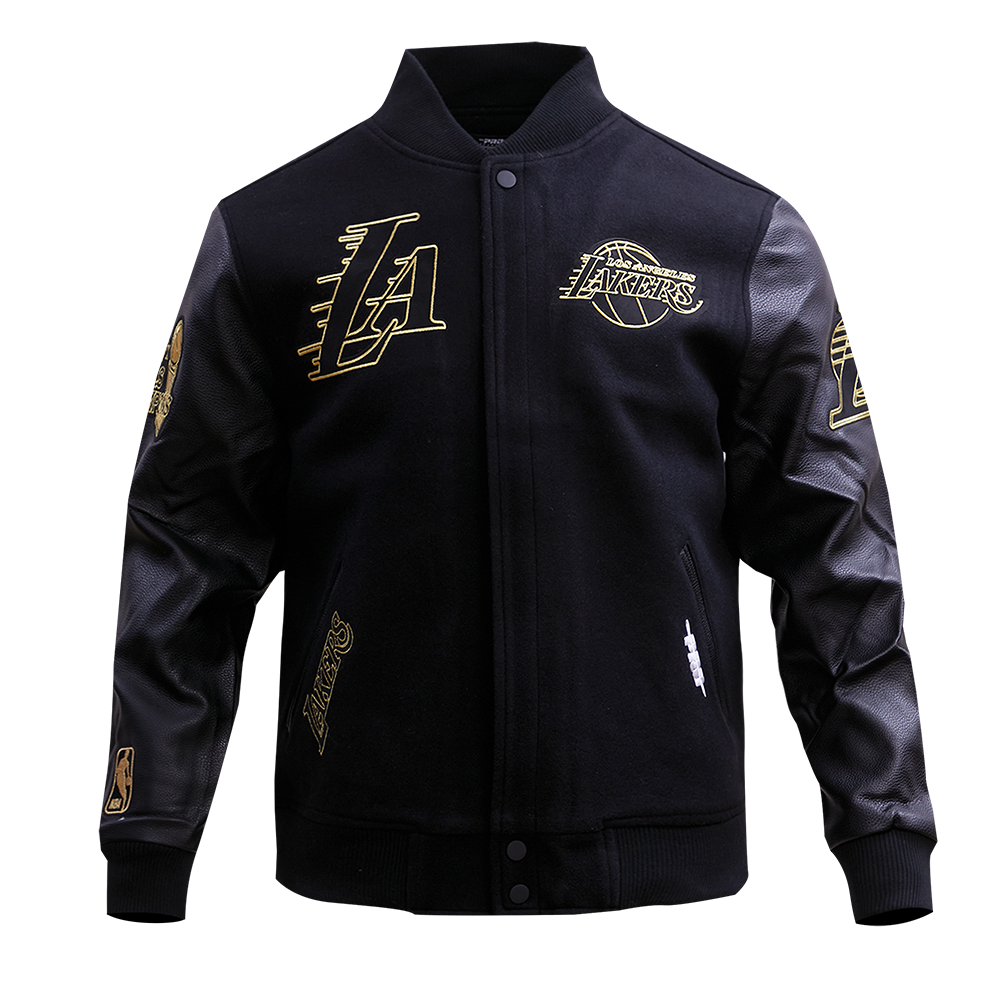 Lakers Black & Gold Wool Varsity Jacket – Lakers Store