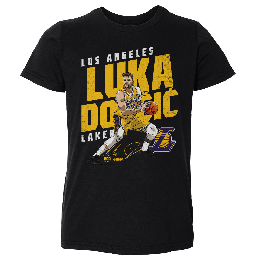 Luka Doncic Los Angeles Lakers Slant WHT – Lakers Store