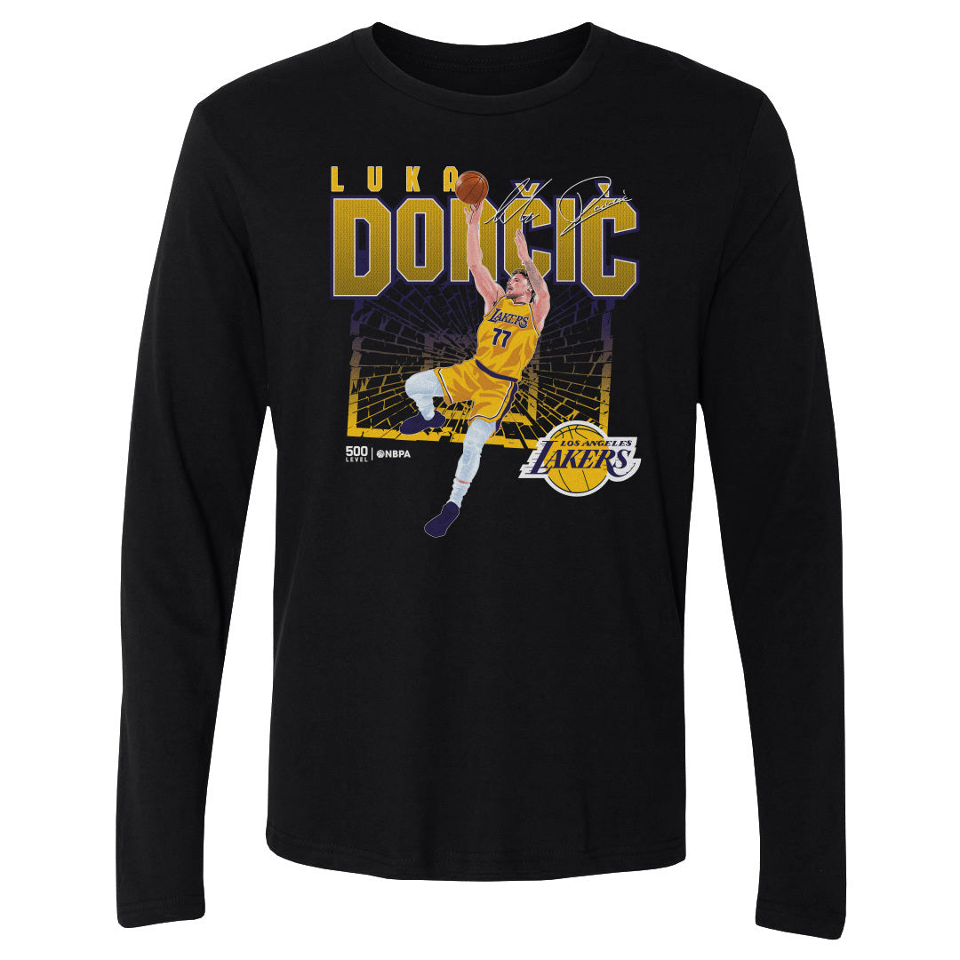 Luka Doncic Los Angeles Lakers Shattered WHT – Lakers Store