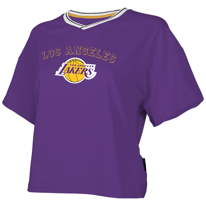 Lakers Wmns Crop SS Tee