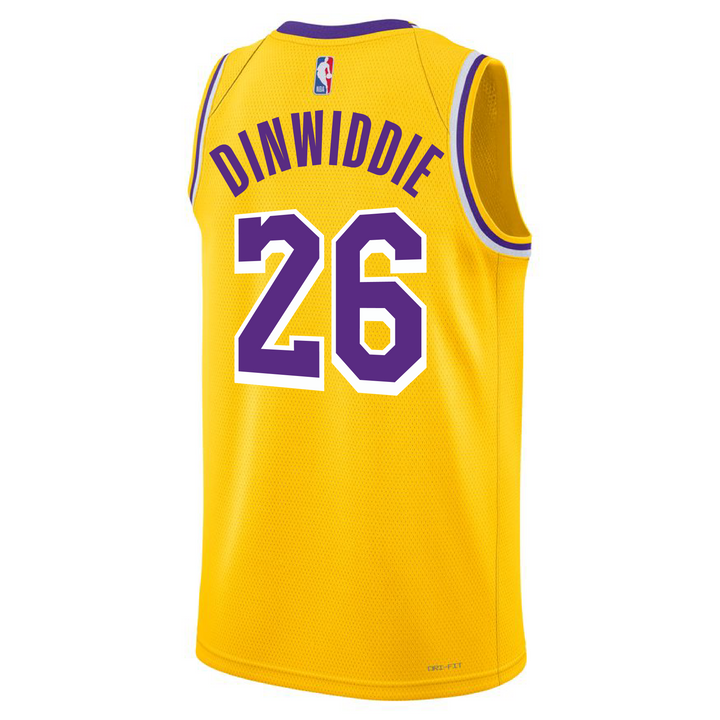 Los Angeles Lakers Spencer Dinwiddie Icon Swingman Jersey