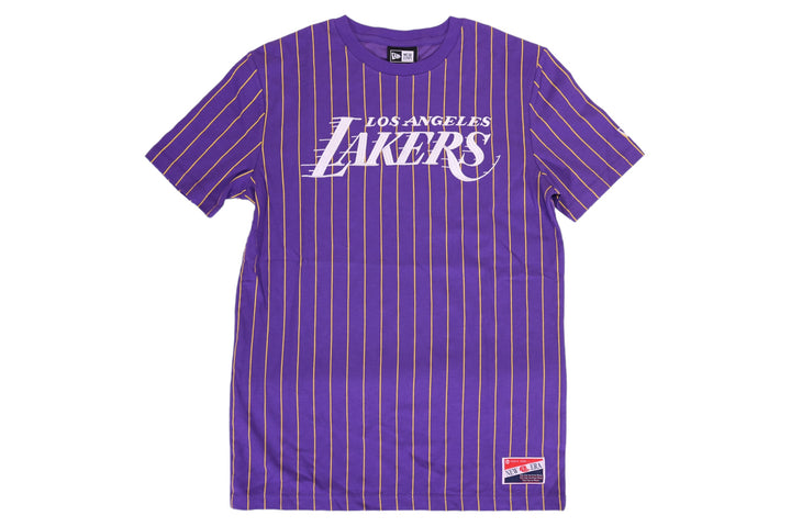 Lakers Purple Pinstripe Tee