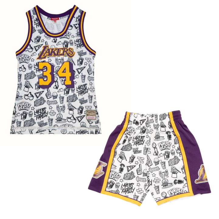 Lakers NBA Women's O'neal Doodle Swingman Set