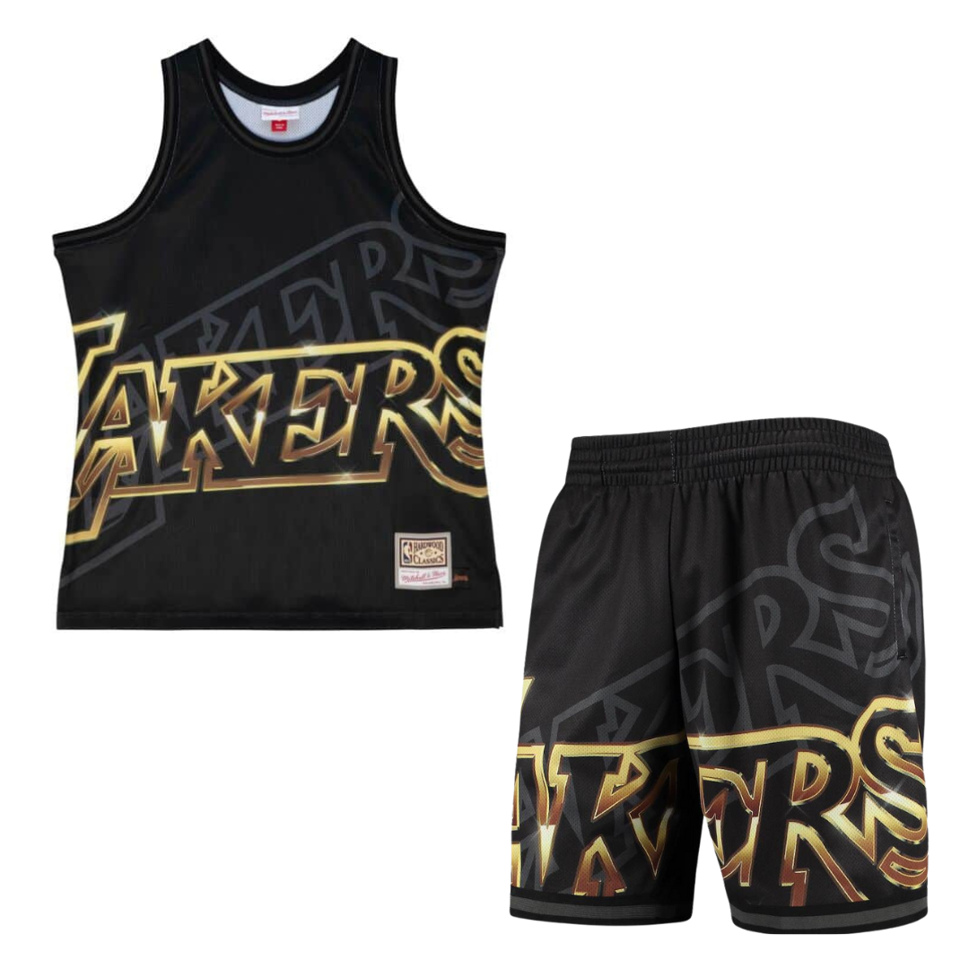 Lakers front logo shorts online