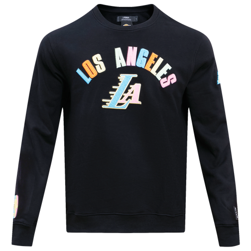 Los Angeles Lakers Washed Neon Fleece Crewneck Lakers Store