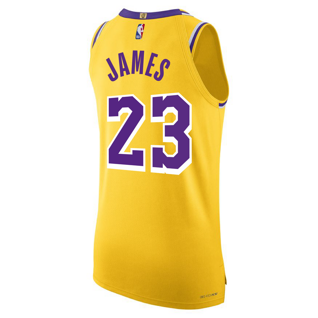 Los Angeles Lakers LeBron James #23 Icon Authentic Jersey