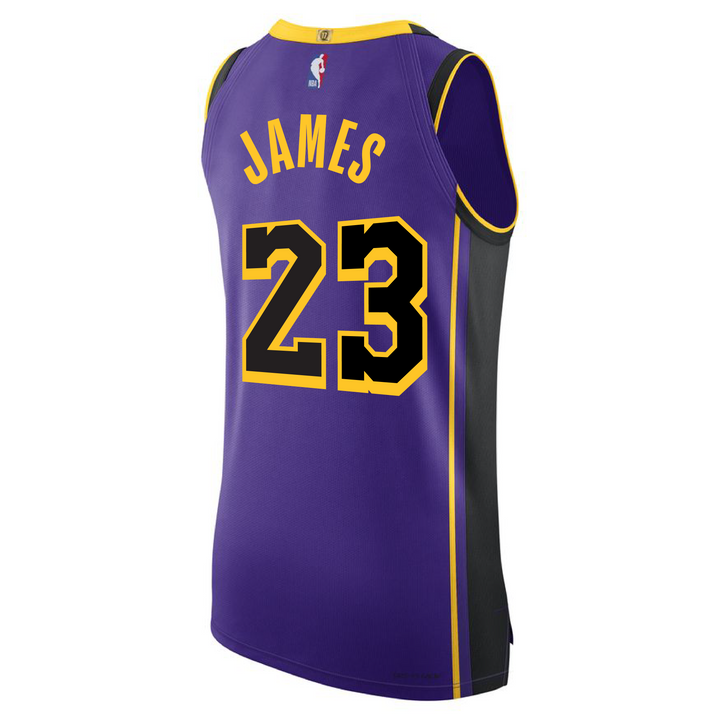 Los Angeles Lakers LeBron James #23 Statement Authentic Jersey