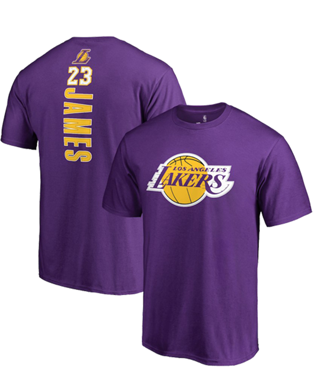 Lakers Women's James Backer Purple Tee