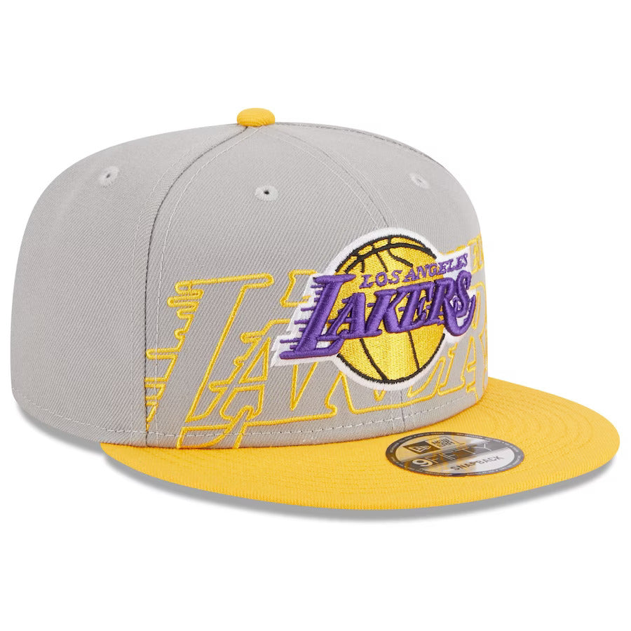 Mitchell & Ness Lakers Drip Snapback Hat