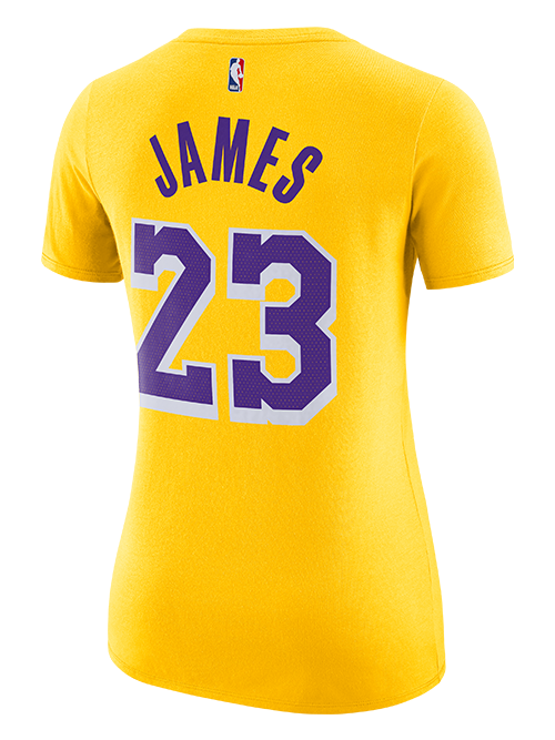Los Angeles Lakers LeBron James City Edition Women's Player Tee – Lakers  Store