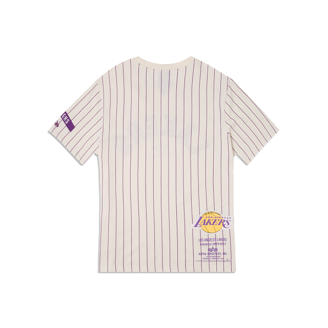 New Era NBA Stripe Piping T-Shirt ~ LA Lakers