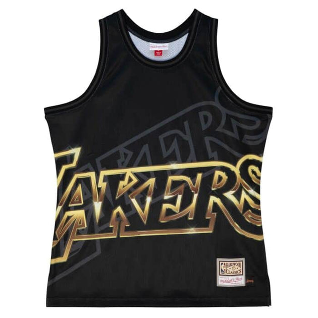 WMNS Mitchell & Ness Los Angeles Lakers Women's Big Face 4.0 Crop Tank  black