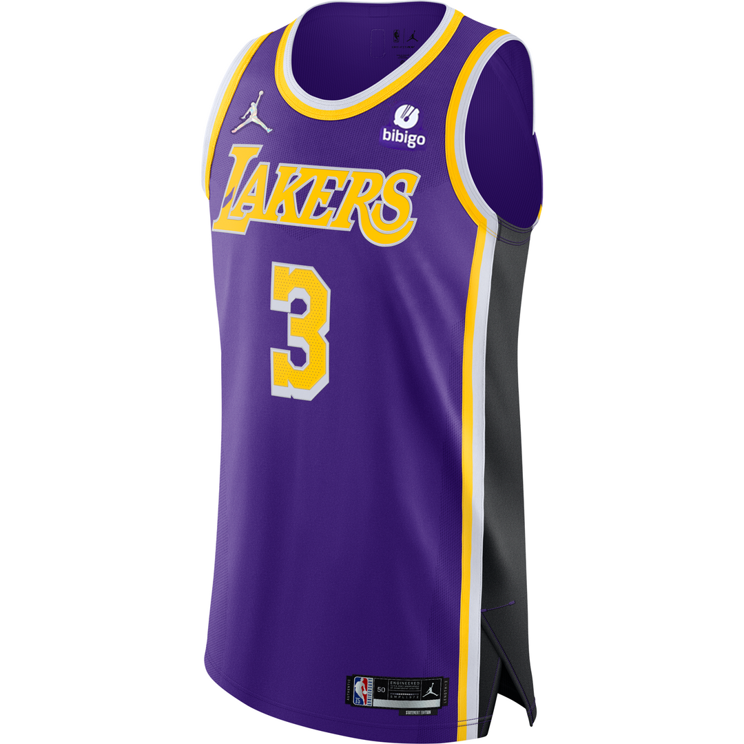 Lakers Anthony Davis 75th Anniversary Authentic Statement Jersey