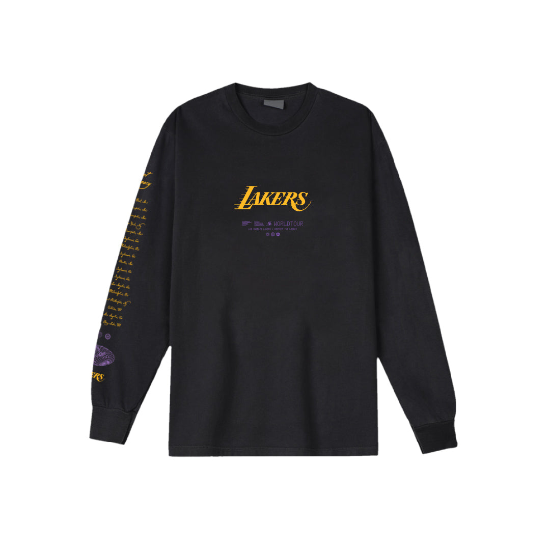 Mitchell & Ness Lakers World Tour Long Sleeve S