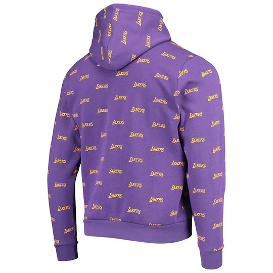 Boys NBA Los Angeles Lakers Hoodie Printed Back Sweatshirt