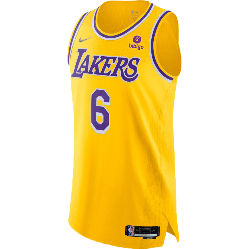 Nike Youth Los Angeles Lakers LeBron James Icon Edition Swingman Jersey, Gold, Size: XL, Polyester