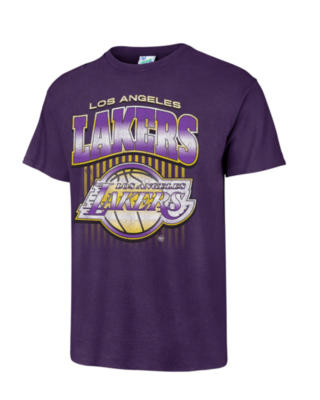 Los Angeles Lakers Chrome Vintage Tubular Short Sleeve Tee - Lakers Store