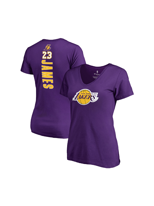 Los Angeles Lakers - LeBron James Backer Name & Number T-Shirt XL