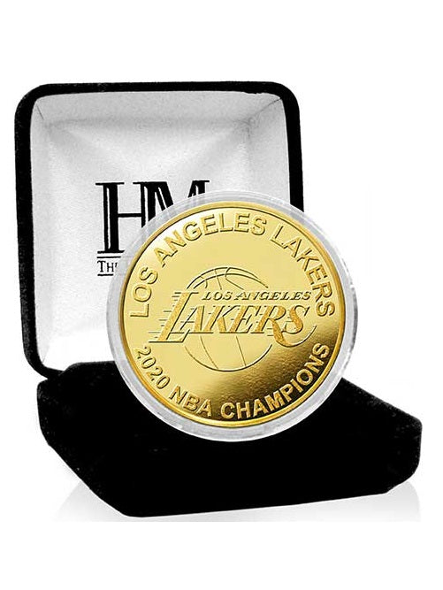 Los Angeles Lakers Highland Mint 17-Time NBA Finals Champions 18'' x 22''  Gold Coin Deluxe Banner Collection