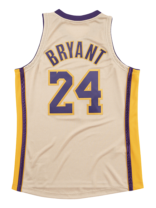 Kobe Bryant Los Angeles Lakers 2008-09 Cream Mitchell & Ness HWC