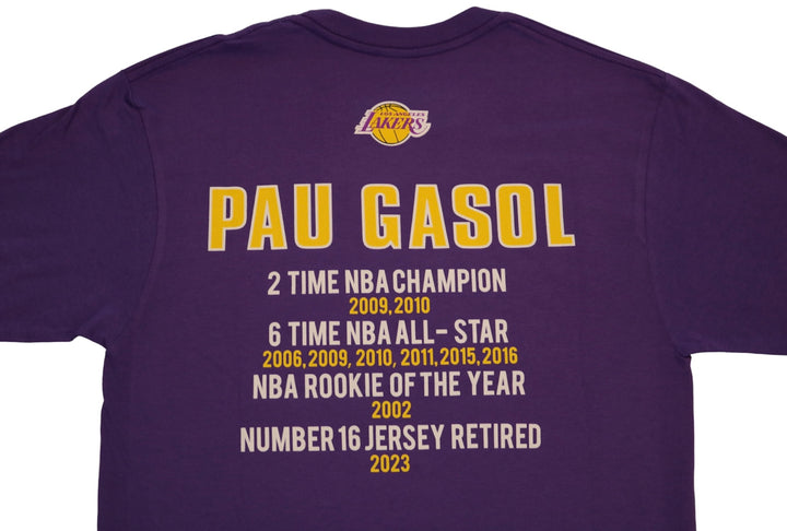 Lakers Gasol NBA Career SS Tee