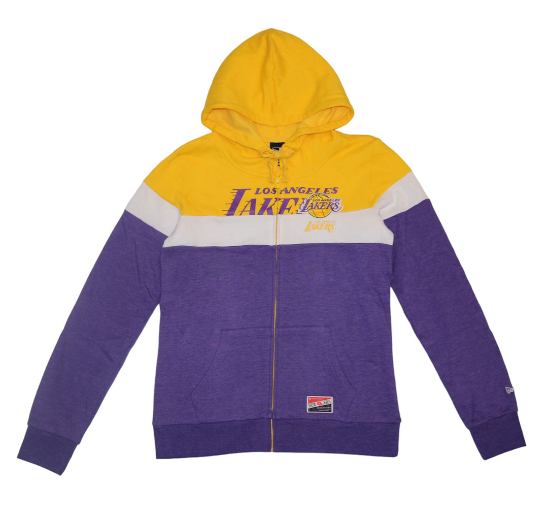 Lakers Women's Throwback Full Zip Fleece Hoodie