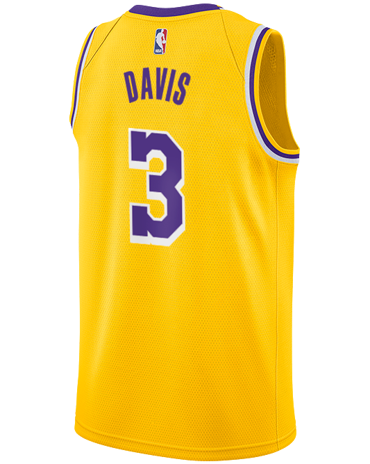 Nike NBA Lakers Anthony Davis Swingman Jersey Black