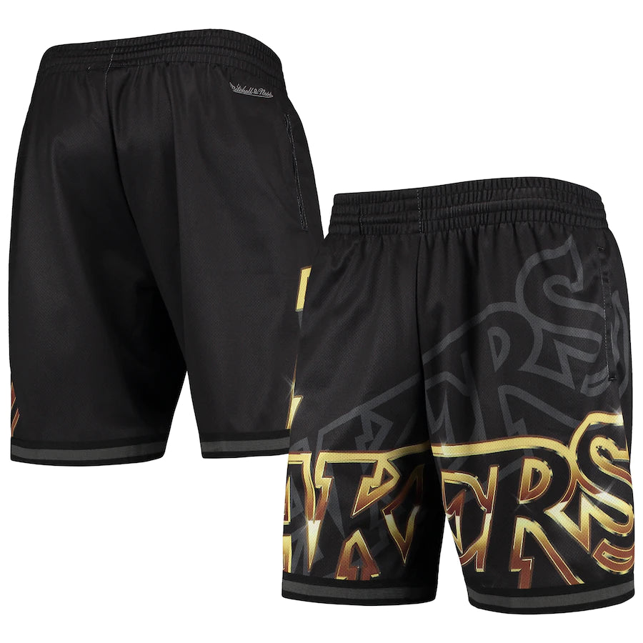 Los Angeles Lakers NBA Big Face Fashion Short By Mitchell & Ness - Mens