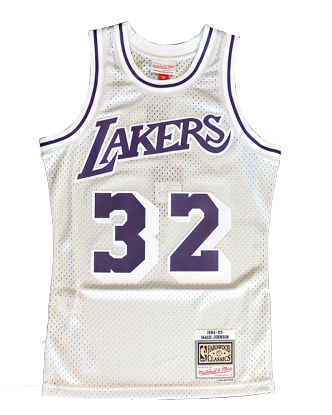 Los Angeles Lakers Platinum Magic Johnson Swingman Jersey - Lakers Store