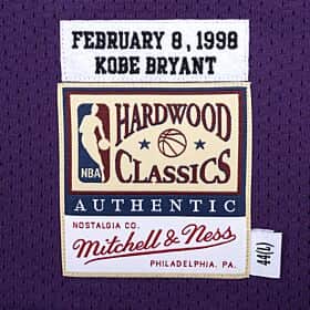 Kobe Bryant 1998 All Star Game HWC Throwback NBA Authentic Jersey