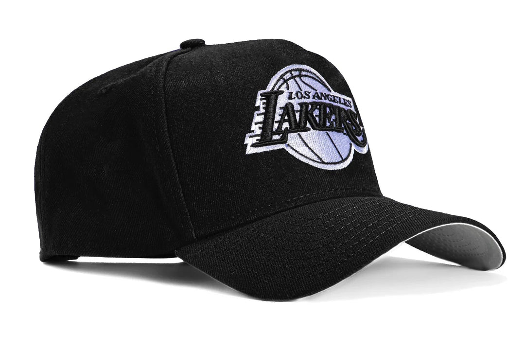 Lakers 940AF Black and White Snapback Hat - Lakers Store
