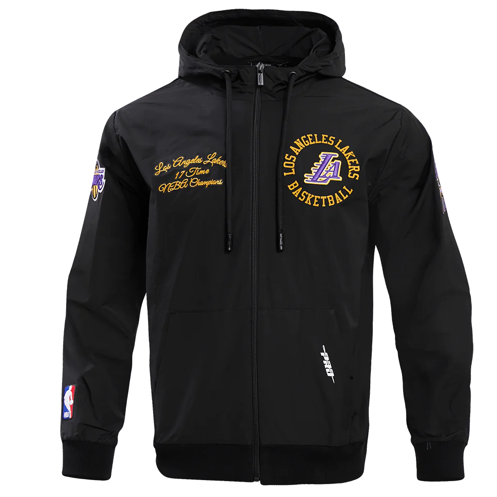 Lakers Hybrid Woven FZ Hoodie Lakers Hybrid Woven FZ Hoodie
