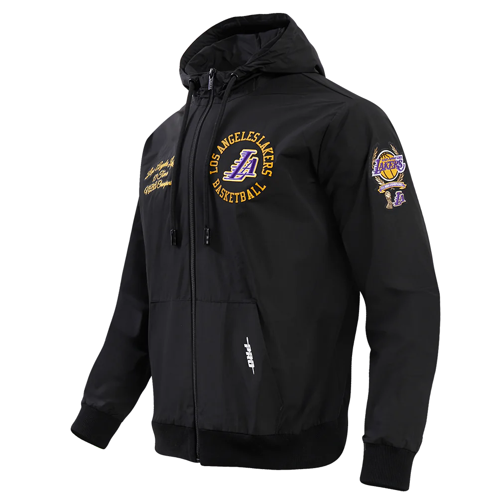 Lakers Hybrid Woven FZ Hoodie – Lakers Store