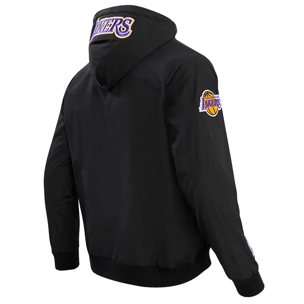 Lakers Hybrid Woven FZ Hoodie – Lakers Store Lakers Hybrid Woven FZ Hoodie – Lakers Store