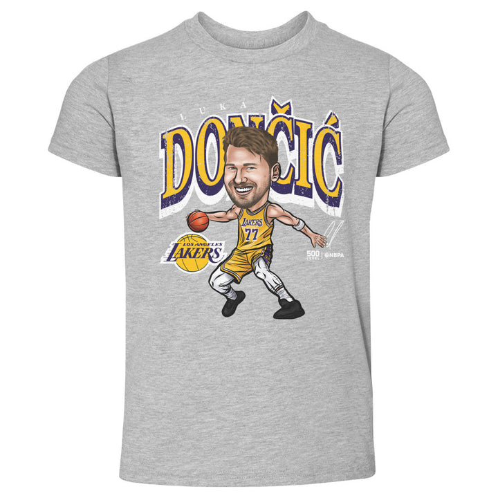 Luka Doncic Los Angeles Lakers Cartoon WHT