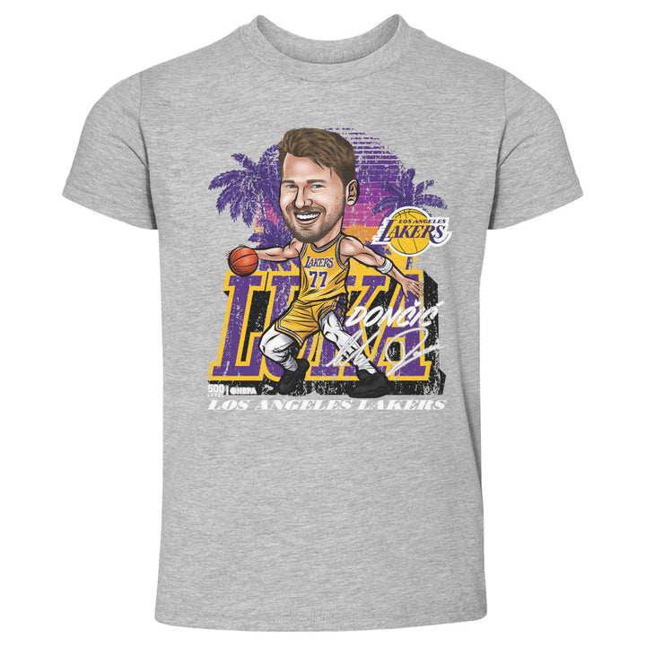 Luka Doncic Los Angeles Lakers City Cartoon WHT
