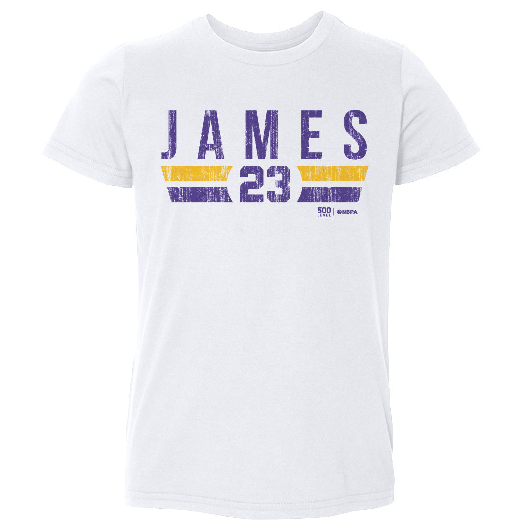 LeBron James Los Angeles Lakers Font - Lakers Store