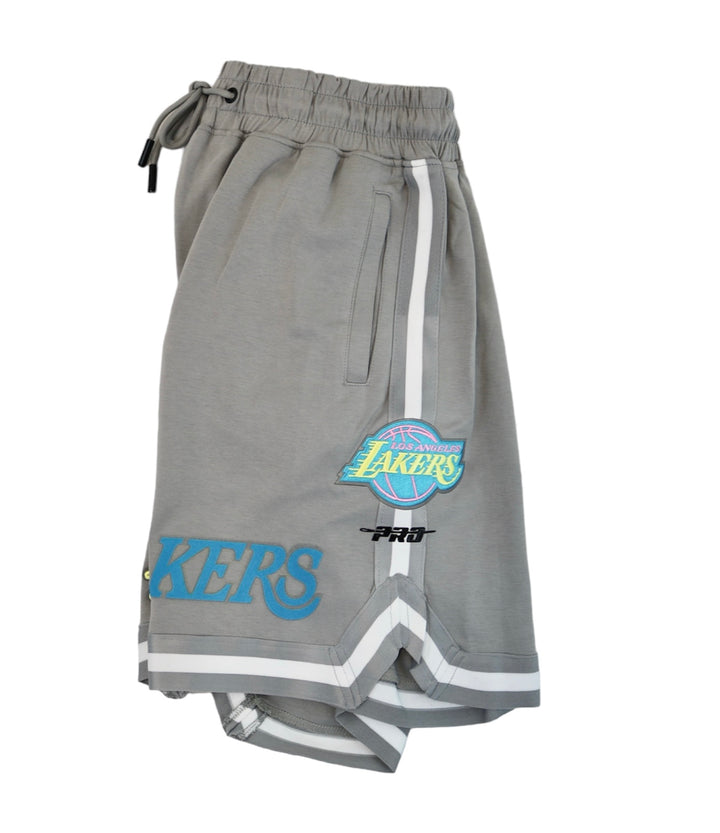 LAKERS WASHED NEON DK SHORTS