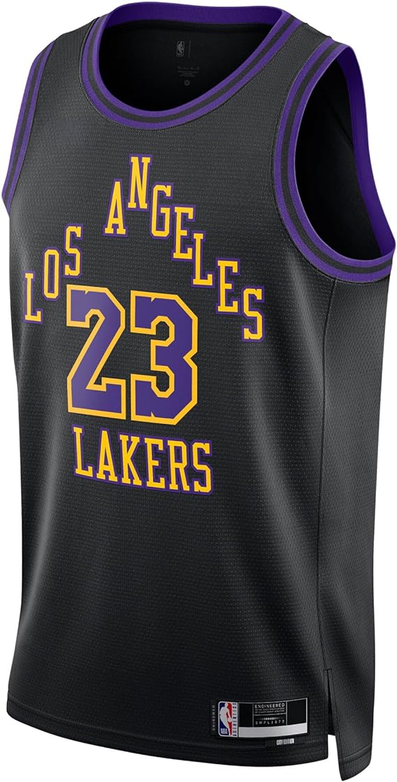 Lebron purple hot sale lakers jersey