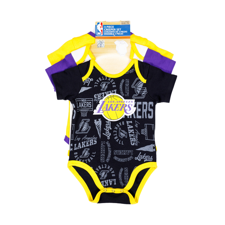 Lakers Infant Born to Hoop 3PC Creeper Set - Lakers Store