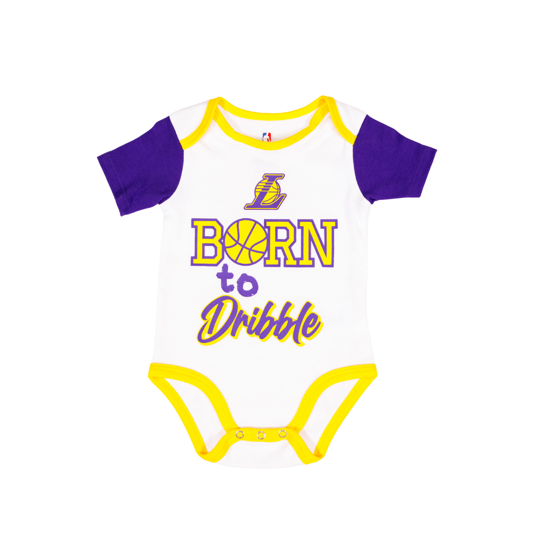 Lakers Infant Born to Hoop 3PC Creeper Set - Lakers Store