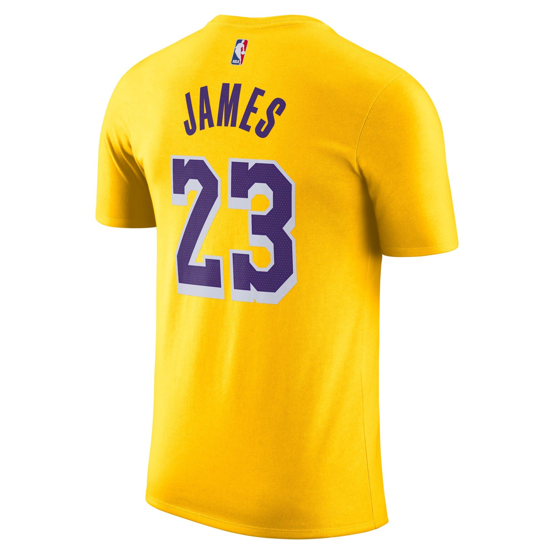 Men's Nike LeBron James Gold Los Angeles Lakers Icon 2022/23 Name & Number T-Shirt Size: Large