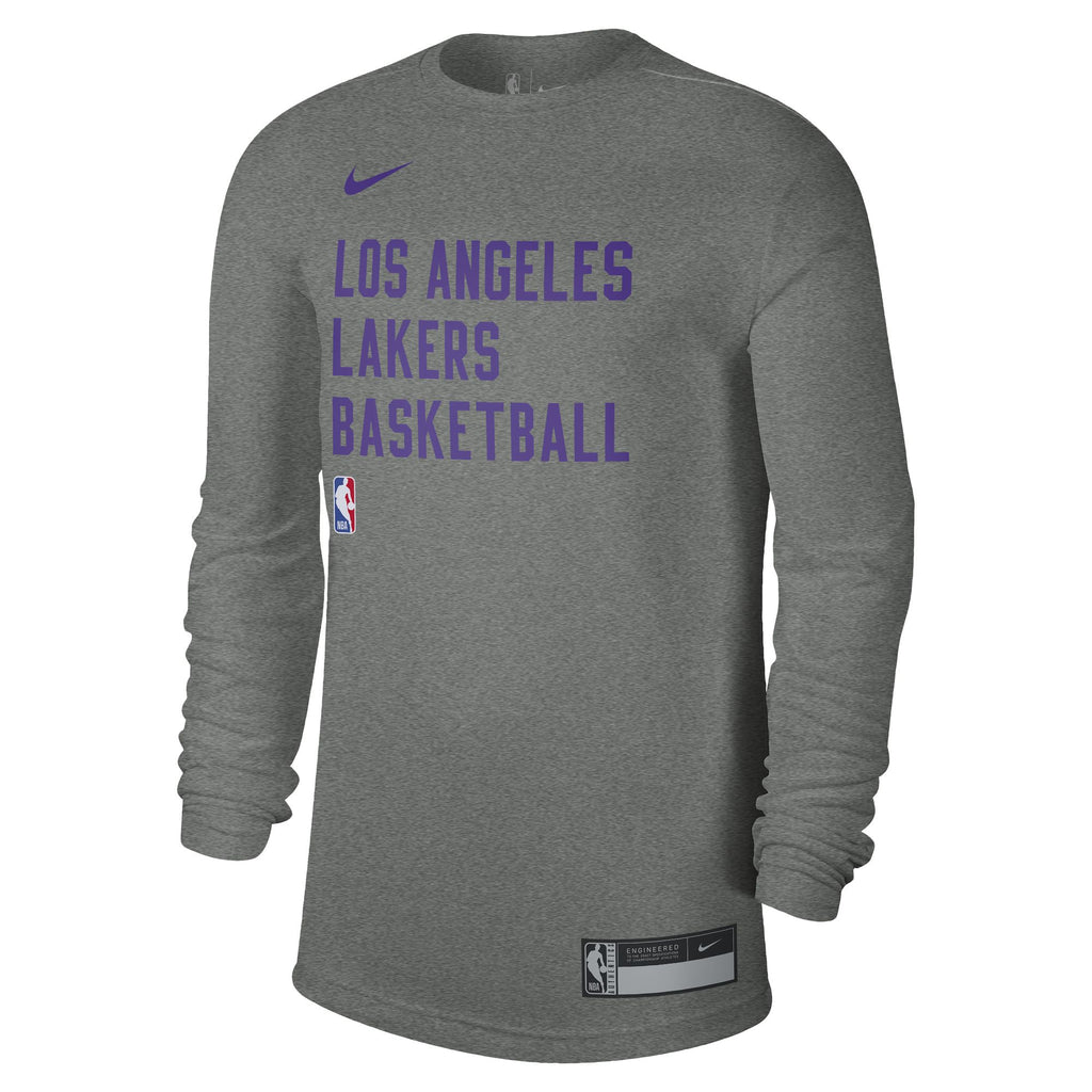 Lakers Practice Dri FIT Long Sleeve T Shirt Lakers Store