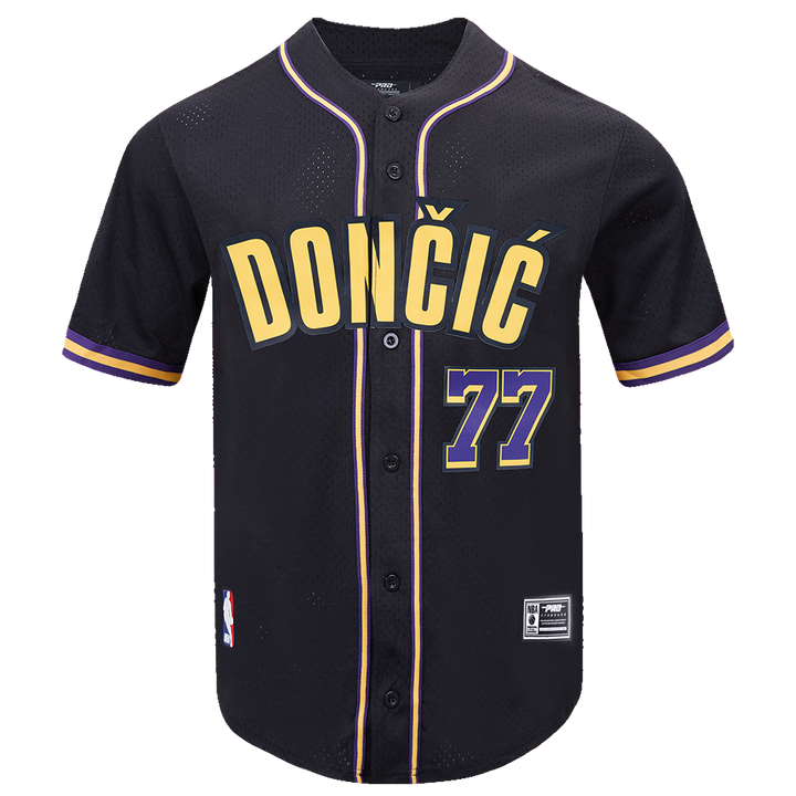 Lakers Dončić 77 Classic Player Button Mesh Shirt