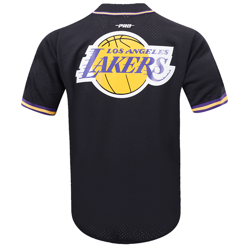lakers dress shirt Mitchell & Ness Los Angeles Lakers CNY 4.0 Shooting Shirt Dark Purple