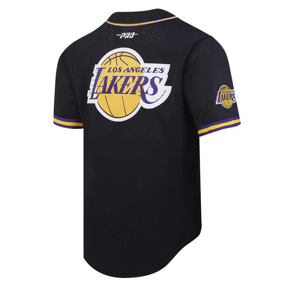 Lakers Dončić 77 Classic Player Button Mesh Shirt Lakers Dončić 77 Classic Player Button Mesh Shirt