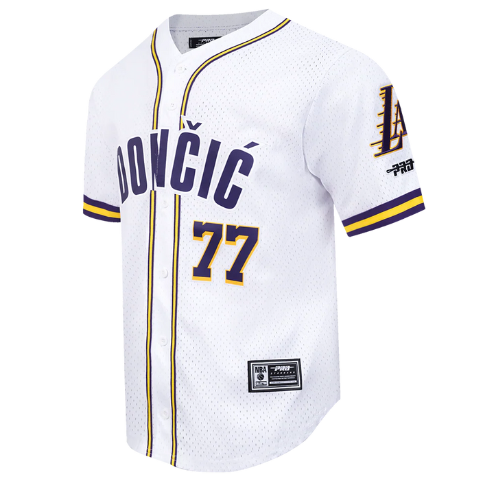 Lakers Dončić 77 Classic Player Button Mesh Shirt