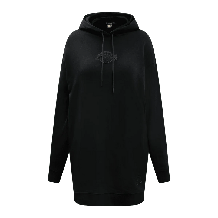 Lakers Women's Triple Black Fleece Hoodie Dress